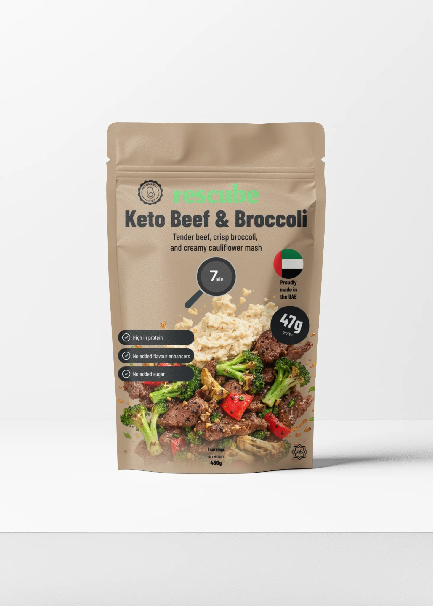 Keto Beef & Broccoli dinner bag