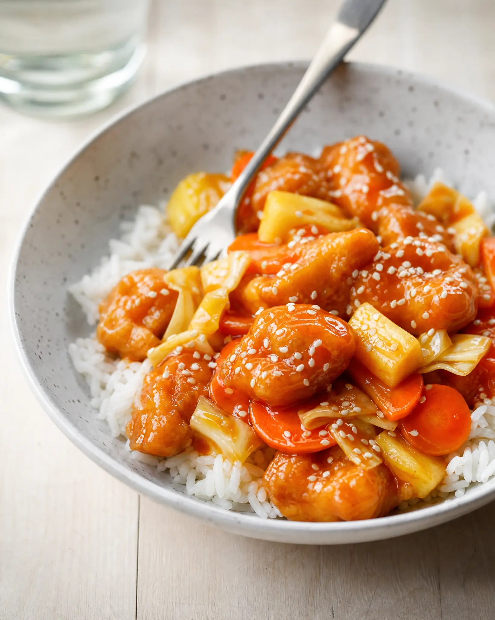 Finished sweet and sour Rescube dinner